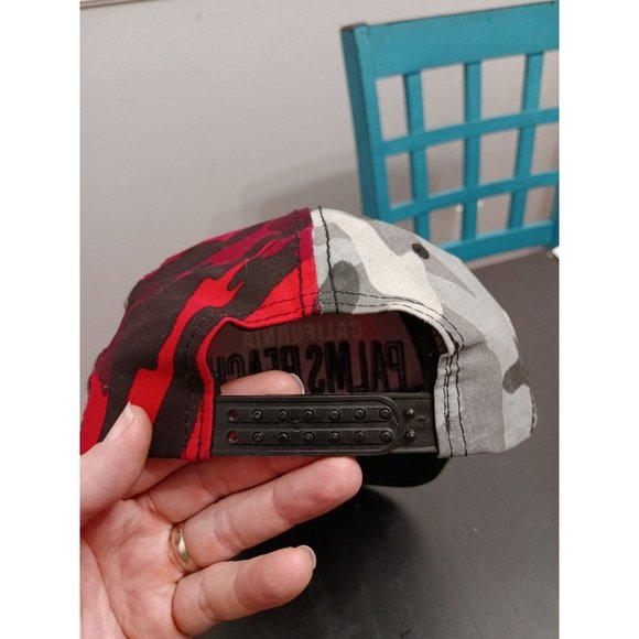 California PALMS BEACH Endless Summer California Caps Snapback Adj Hat Army CAMO - Picture 2 of 4